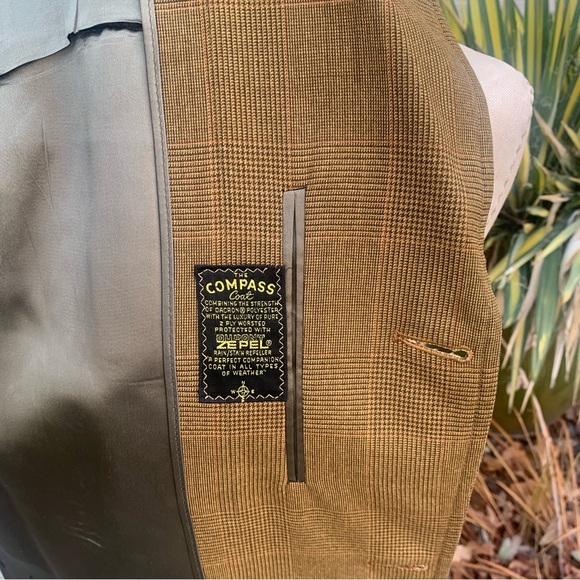 Vintage Zepel glen check overcoat - Picture 11 of 16